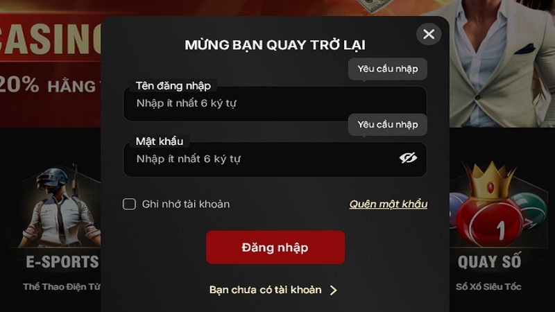 Hướng dẫn đăng nhập Vibet chi tiết