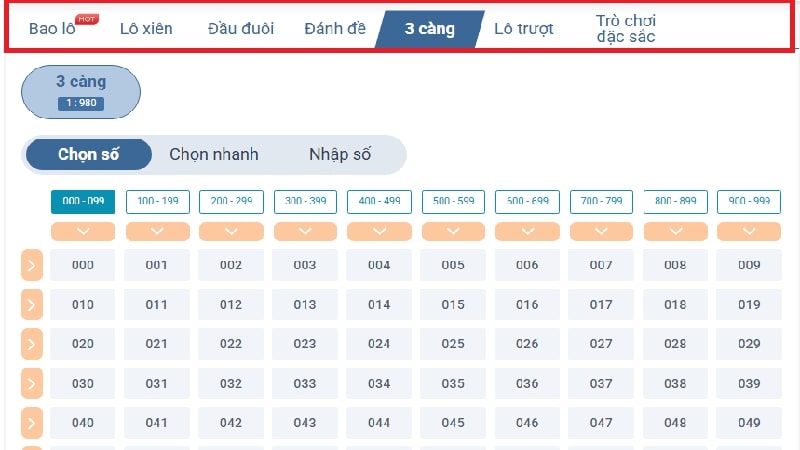 Các hình thức đặt cược tại lô đề Vibet