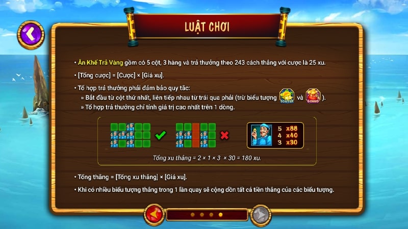 Luật chơi của game Nổ hũ Ăn Khế Trả Vàng